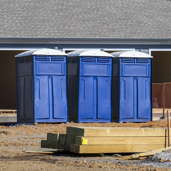 what is the cost difference between standard and deluxe porta potty rentals in Harbinger